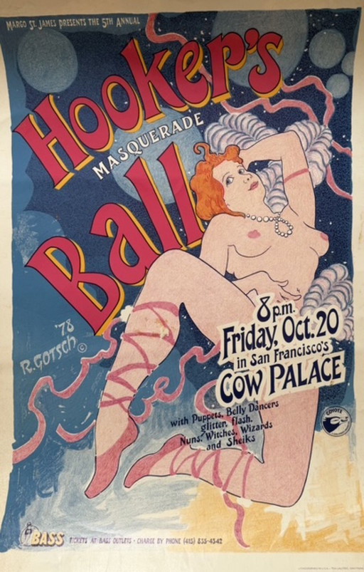 Robert Gotsch, Affiche du « Bal masqué des prostituées » (1978, Cow Palace, San Francisco)