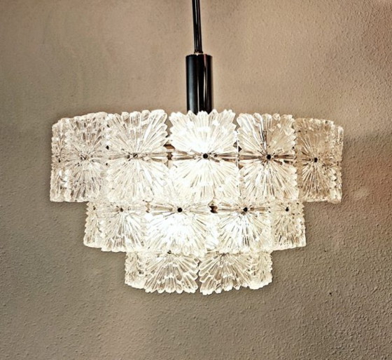 Image 1 of Lámpara de araña Kinkeldy de 3 niveles, década de 1960.