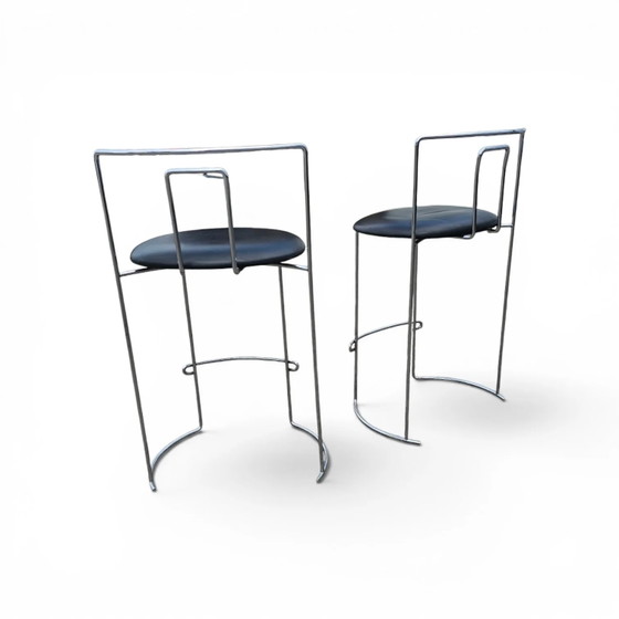 2 x Gaja stool by Kazuhide Takahama for Simon Gavina / black leather (photo 17 of 23)