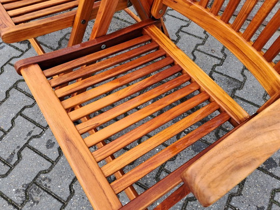 Image 1 of 2 Sunyard Veronica Klapp- und Liegestühle aus Teakholz