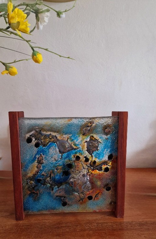 Vintage Cosack Leuchten Wandlamp Glaskunst