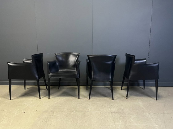 Image 1 of Vela eetkamerstoelen van Carlo Bartoli voor Matteo Grassi, jaren 80.