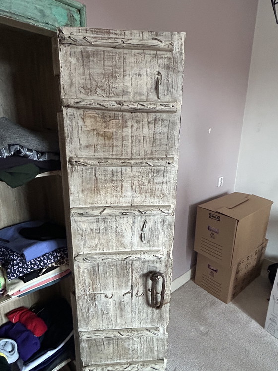 Image 1 of Antico mobiletto Almirah originale proveniente dall'India. (1900-1920) XX secolo Rajasthan, India.