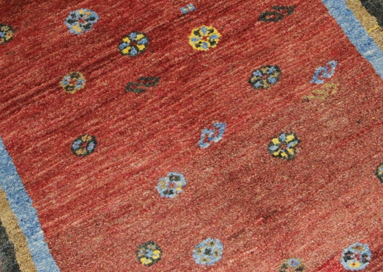 Image 1 of Original Persian carpet Gabbeh Ghashghai Oriental carpet 290 cm x 81 cm Old Natural