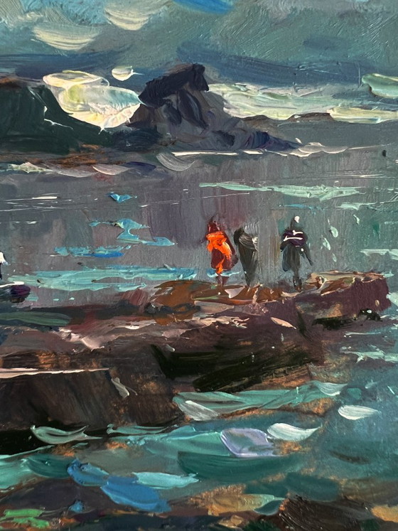 Image 1 of A Sailboat near the Seashore
