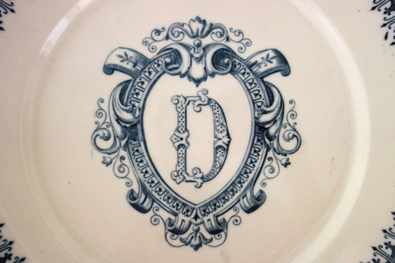 Image 1 of 2 piatti con piede, Terre de fer Vermont & Blanchet, 1900 circa