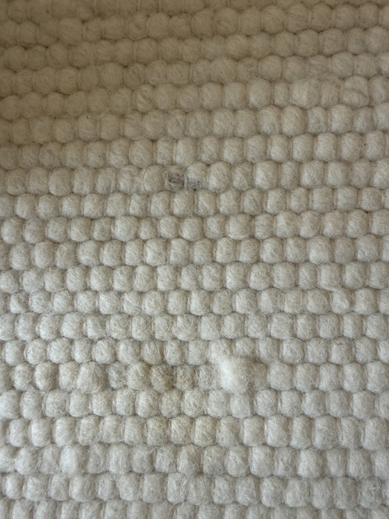 Image 1 of Klassieke collectie vloerkleed van 100% merinowol, wit, 250x350 cm