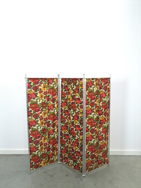 Image 1 of Mobile bar vintage con bancone estensibile e piano in vetro