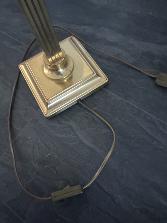Vintage Herda Brass Column Lamp – Neoclassical Design (Working) – Table lamps (photo 3 of 5)
