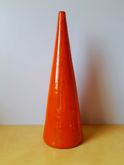 Scandinavisch keramische Soliflore vaas, 1960