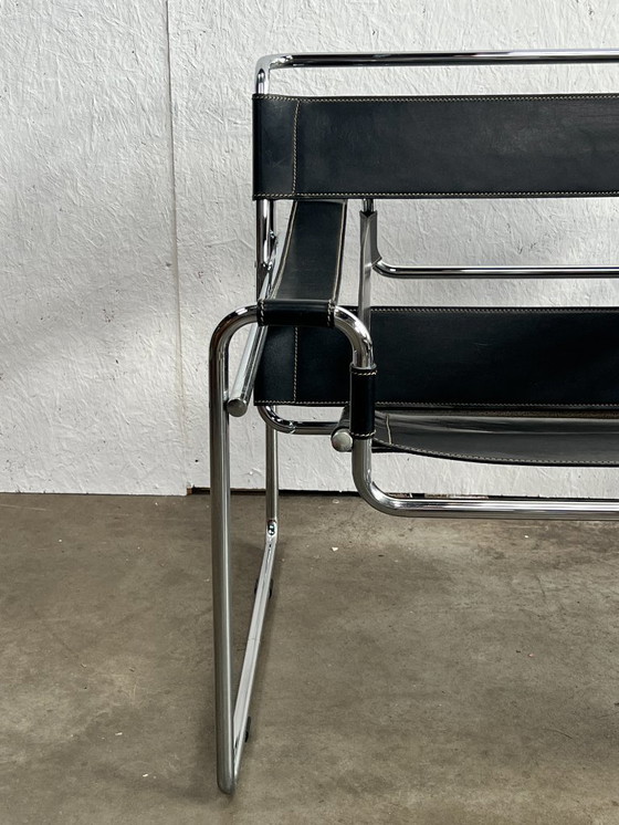 Image 1 of Vintage Wassily Stijl Stoel / Fauteuil , 1980's
