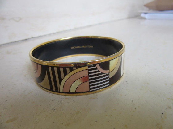 Modernist Michaela Frey Gold Plated Bracelet/Bangle, Modern Art Collection 80's – Decorative Objects, Metal (photo 7 of 8)