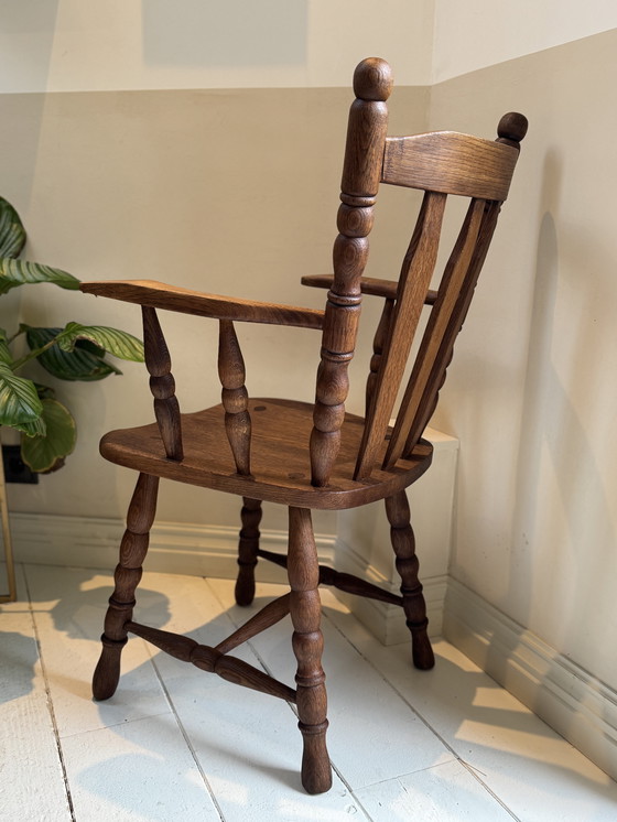 Image 1 of Farmhouse oak wooden chair 