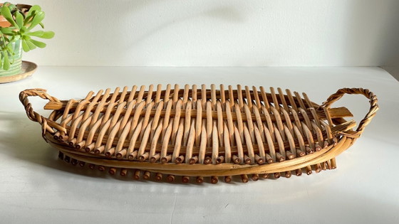 Vintage rattan serving tray – Table accessories (photo 8 of 21)