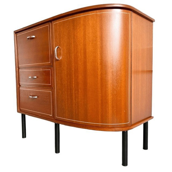 Image 1 of Vintage mid-century Formule ladekastje halfrond Deens design 1960's