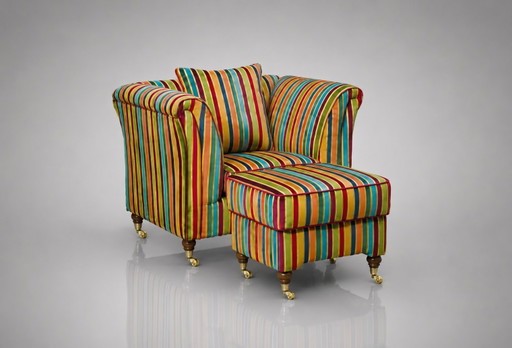 Etro Italia Armchair & Hocker