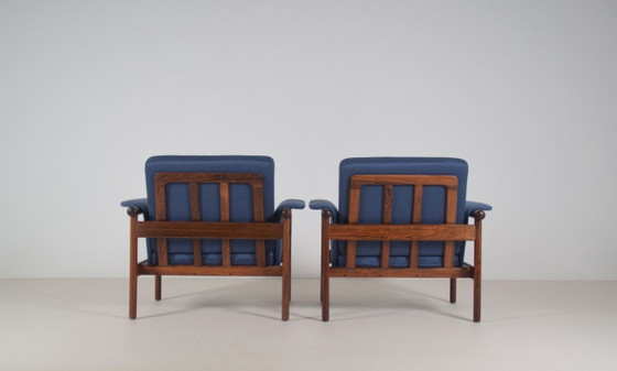Rare set of Danish Wiki Armchairs by Illum Wikkelso for Koefoeds Mobelfabrik – Wood (photo 4 of 10)