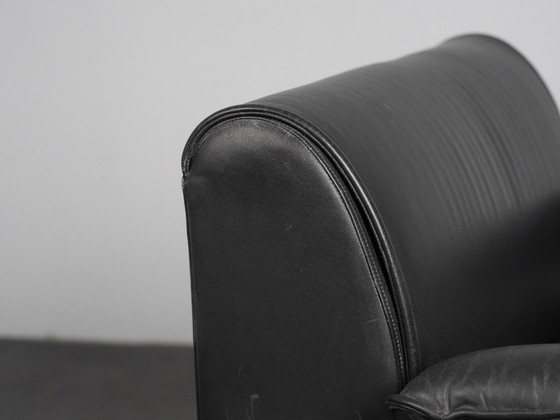 Leather and Chrome Lounge Chair, Italy, 1990s – Armchairs (photo 9 of 10)