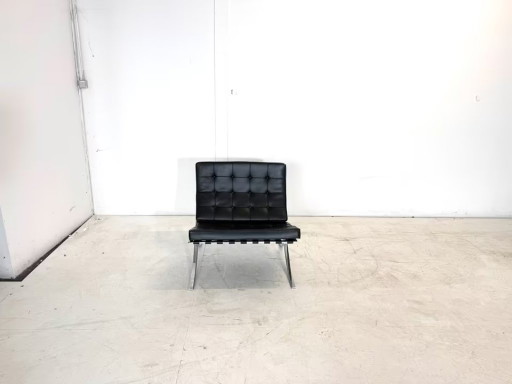 Knoll Barcelona Stoel Design Lederen Stoel Fauteuil – stoelen fauteuils, Leather, Metal