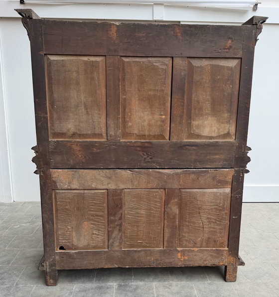 18th Century Two-Part Buffet in Walnut. – High Boards, Metal, Wood (photo 12 of 13)