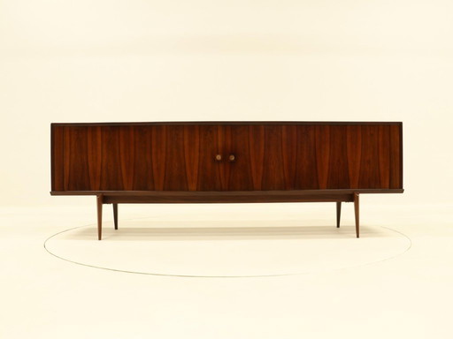 Grande credenza in palissandro con ante a tamburo di Oswald Vermaercke per V-Form, Belgio, anni '60