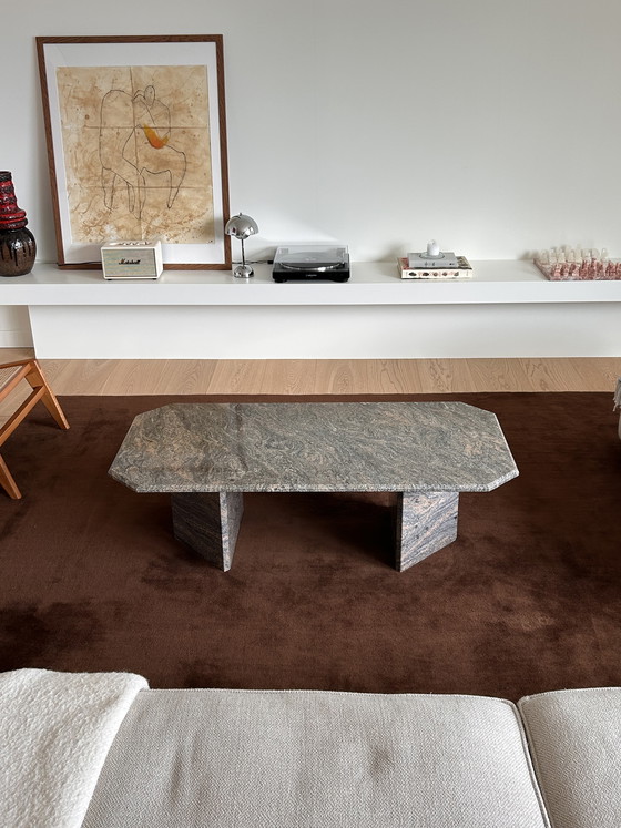 Image 1 of Vintage granite coffee table, Italy 1980s