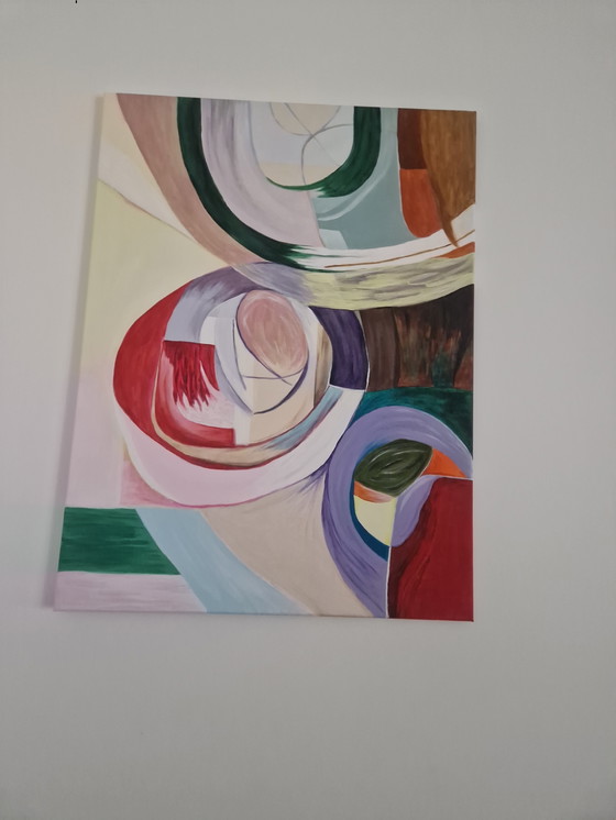 Image 1 of 60x80 contemporary hand-painted painting