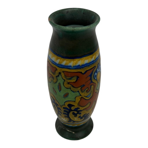 Art Nouveau Gouda porcelain vase