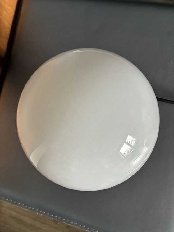 Lampada da tavolo Massive a fungo, Belgio, anni '70, Space Age, Lampade da tavolo, Plastica, Vetro, Rosso, 1970 (foto 3 di 8)