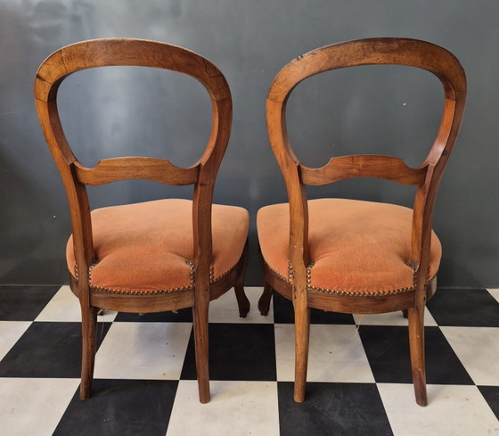 Image 1 of Paar niedrige Sessel im Louis-Philippe-Stil in sehr gutem Zustand