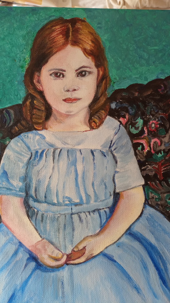 Image 1 of T. van Steenbergen Ragazza vittoriana