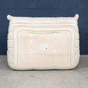 White Leather Deep Foam Lounge Seating Comfy Modern Design Free FedEx Shipping