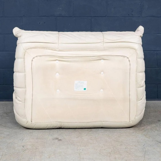 Image 1 of Cuero Blanco Profundo Espuma Lounge Asiento Cómodo Diseño Moderno Envío gratuito FedEx
