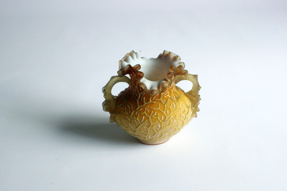 Image 1 of Victorian Glass Coralene Vase, Late 19th Century