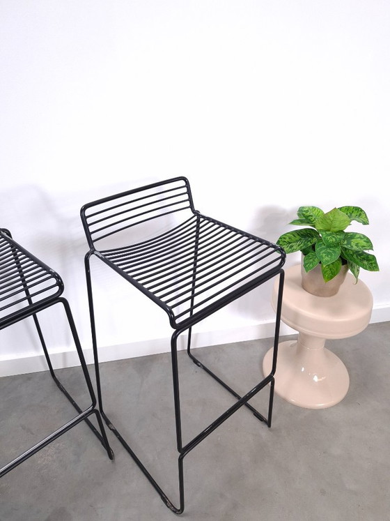 Set of 4 x Black HAY Barstool, Hee Welling – Metal (photo 11 of 18)