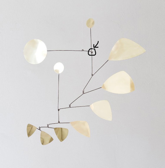 Image 1 of Scultura mobile XXL in ottone