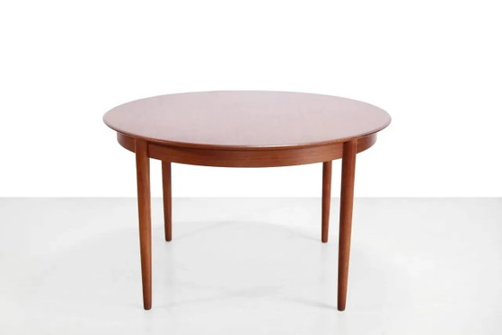 Vintage Danish design teak round dining table – Scandinavian (photo 7 of 7)