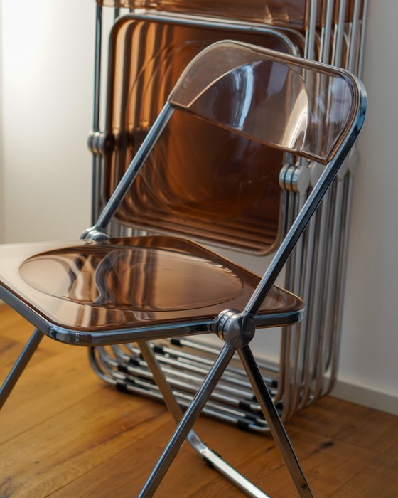 Image 1 of 4 x Chaises Plia de Giancarlo Piretti, années 1960, Anonima Castelli