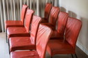 Complete set of 8 Montis Spica chairs by Gijs Papavoine in leather