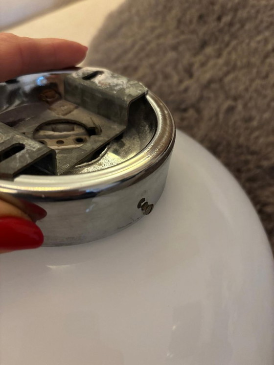 Image 1 of RAAK Amsterdam – Lampada da soffitto a goccia/goccia di pioggia – Vetro opalino – Set di 2 (26 cm) – Vintage anni '70