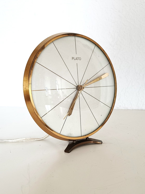 Image 1 of Plato Fifties Table Clock Electric