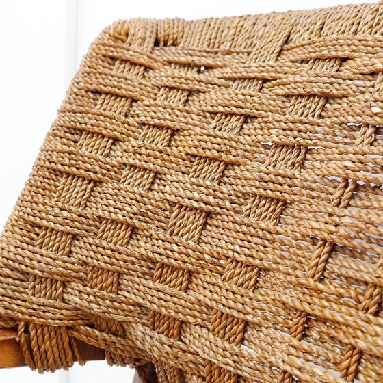 Image 1 of Coppia di poltrone in corda e legno - anni '60