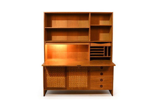 Image 1 of Meuble Hans J. Wegner avec bureau intégré, années 1960