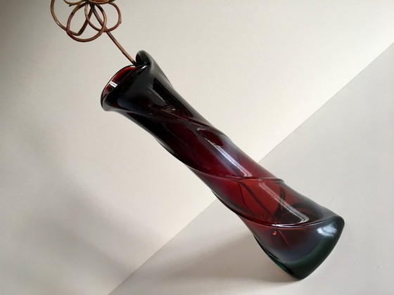 Image 1 of Modernist ART DECO Crystal VASE