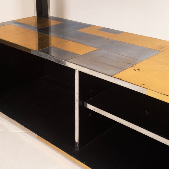 Paul Evans Cityscape Brass and Stainless Steel Bookcase, First Series, 1971 (photo 25 of 29)