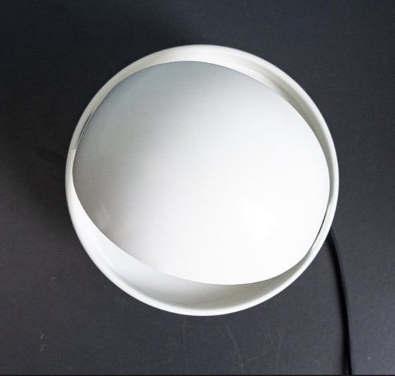 Image 1 of Vintage White Dijkstra Eclipse Wall Lamp