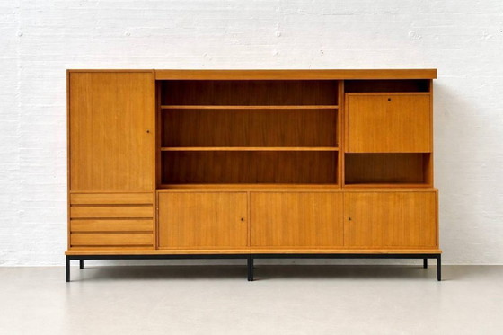 Image 1 of Woonkamermeubel uit het midden van de 20e eeuw, gemaakt van teakhout, Zwitserland, jaren 60.