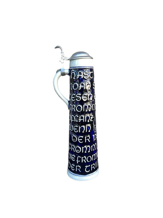 Boccale da birra in gres con coperchio, Marzi & Remy, Germania, anni '70. – Oggetti decorativi, Ceramic (photo 9 of 10)
