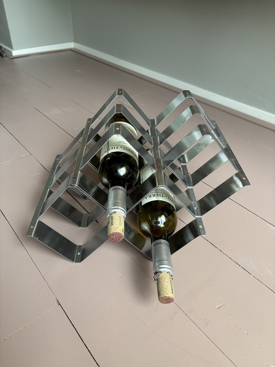 Image 1 of Portabottiglie in acciaio inox per 6 bottiglie