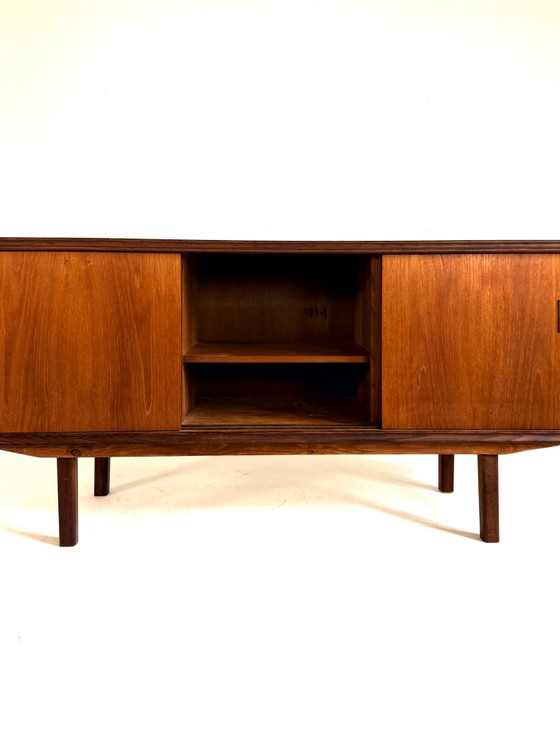 Vintage Danish teak sideboard, 1960s, Wood, Brown (photo 7 of 11)